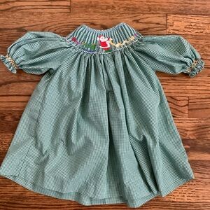 Mom & Me Embroidered Holiday Checkered Dress Size 3 months